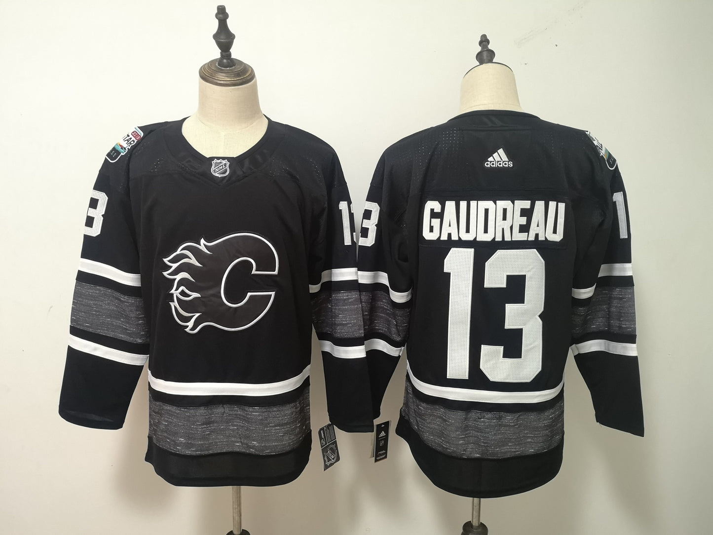 Calgary Flames #13 Johnny Gaudreau Hockey Jersey hockey jersey product view 1