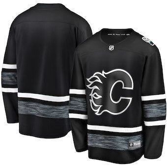 Calgary Flames blank black Hockey Jersey hockey jersey product view 1
