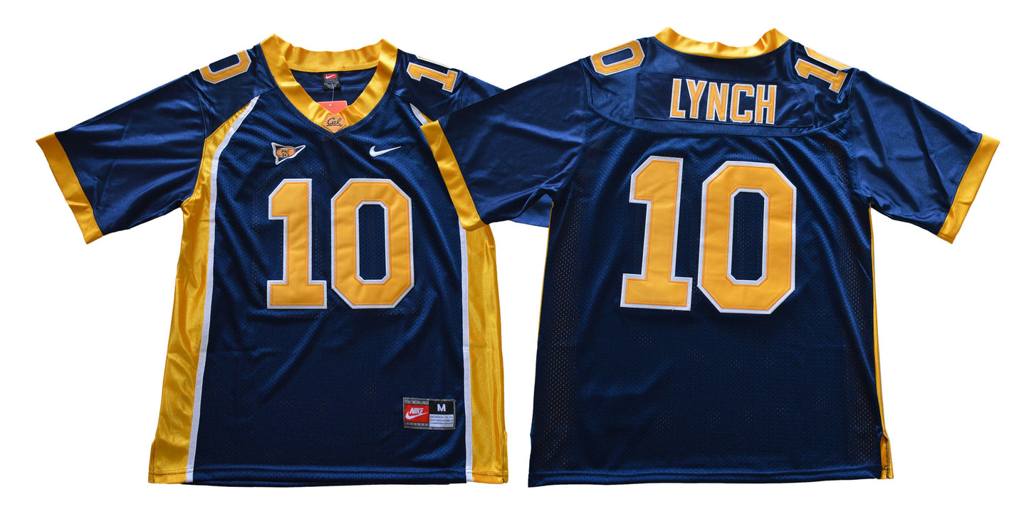 California Golden Bears 10 Blue College Football Jersey football jersey product view 1