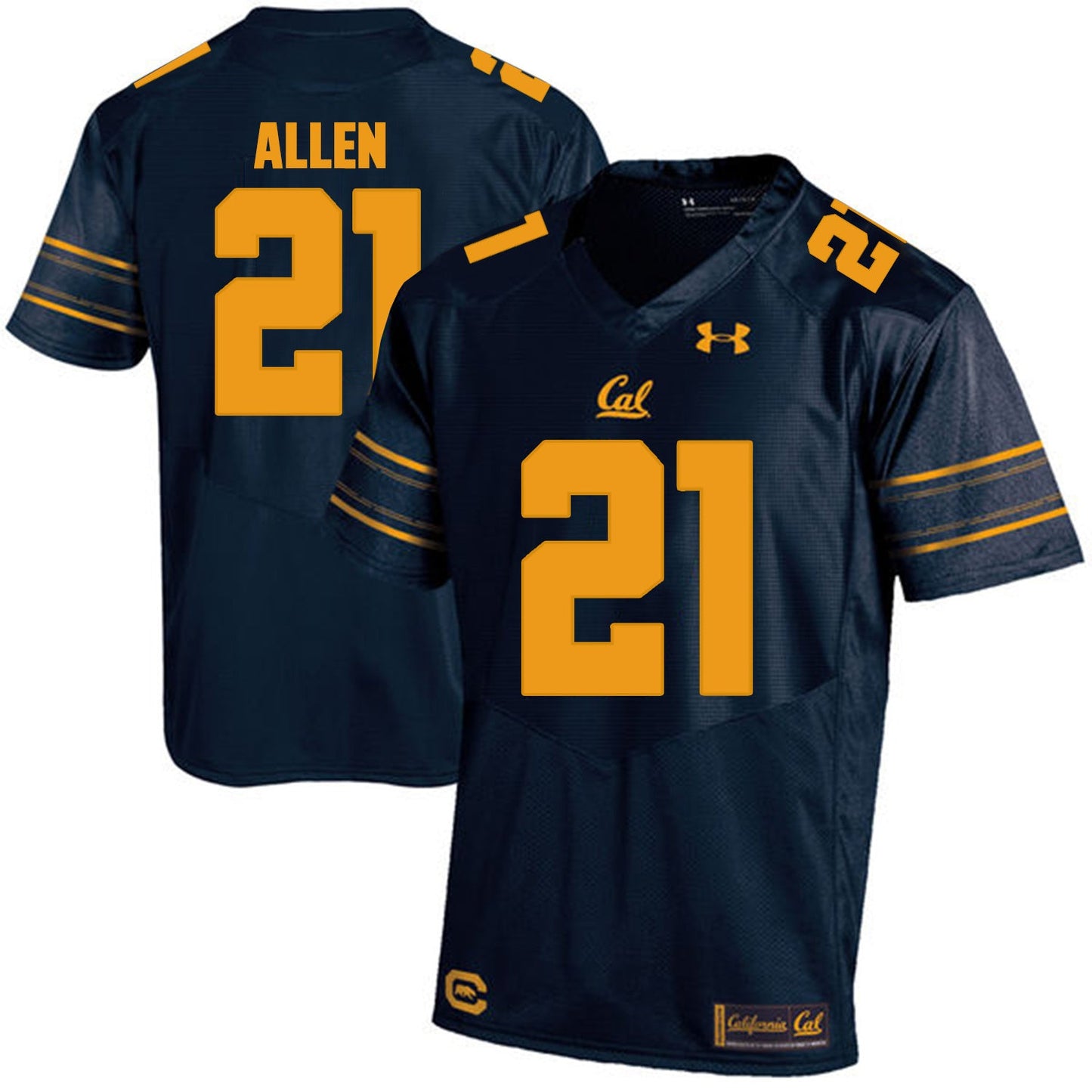 California Golden Bears Keenan Allen 21 Navy College Football Jersey football jersey product view 1