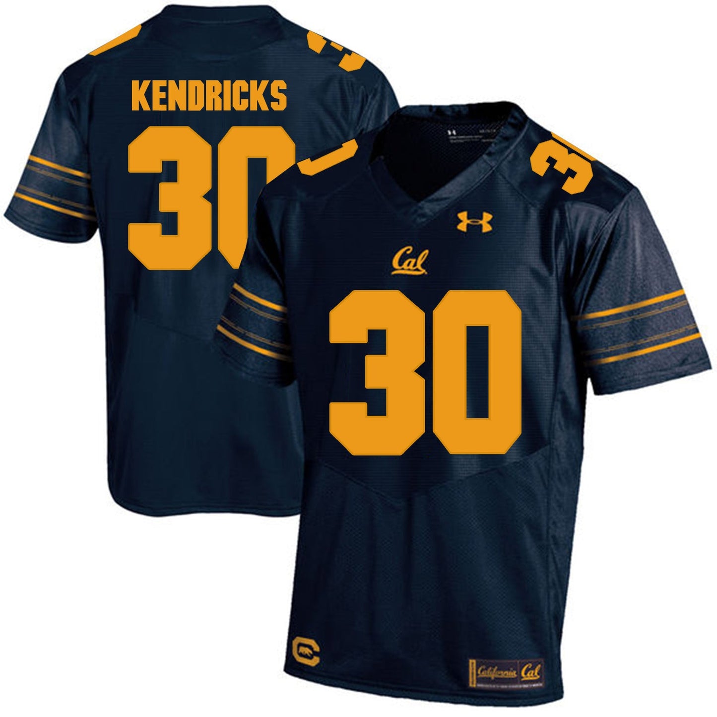 California Golden Bears Mychal Kendricks 30 Navy College Football Jersey football jersey product view 1