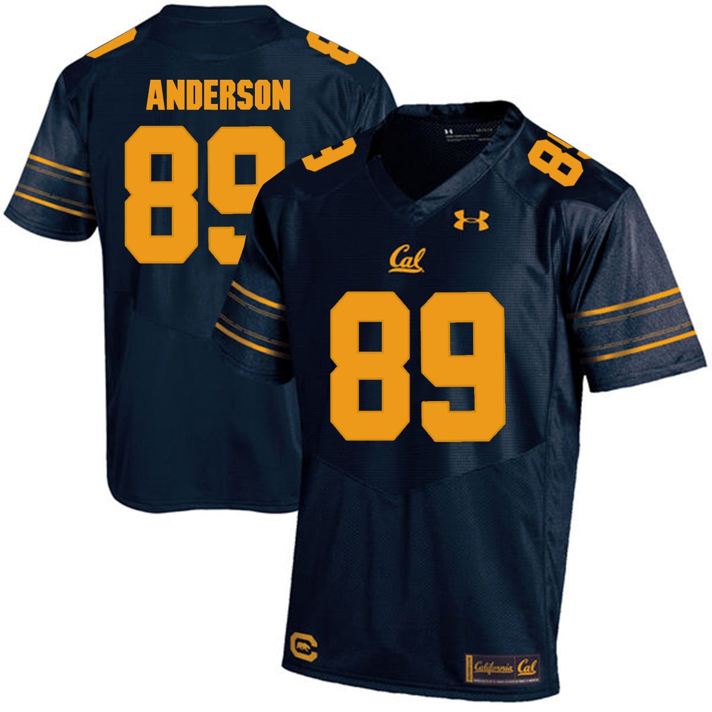 California Golden Bears Stephen Anderson 89 Navy College Football Jersey football jersey product view 1