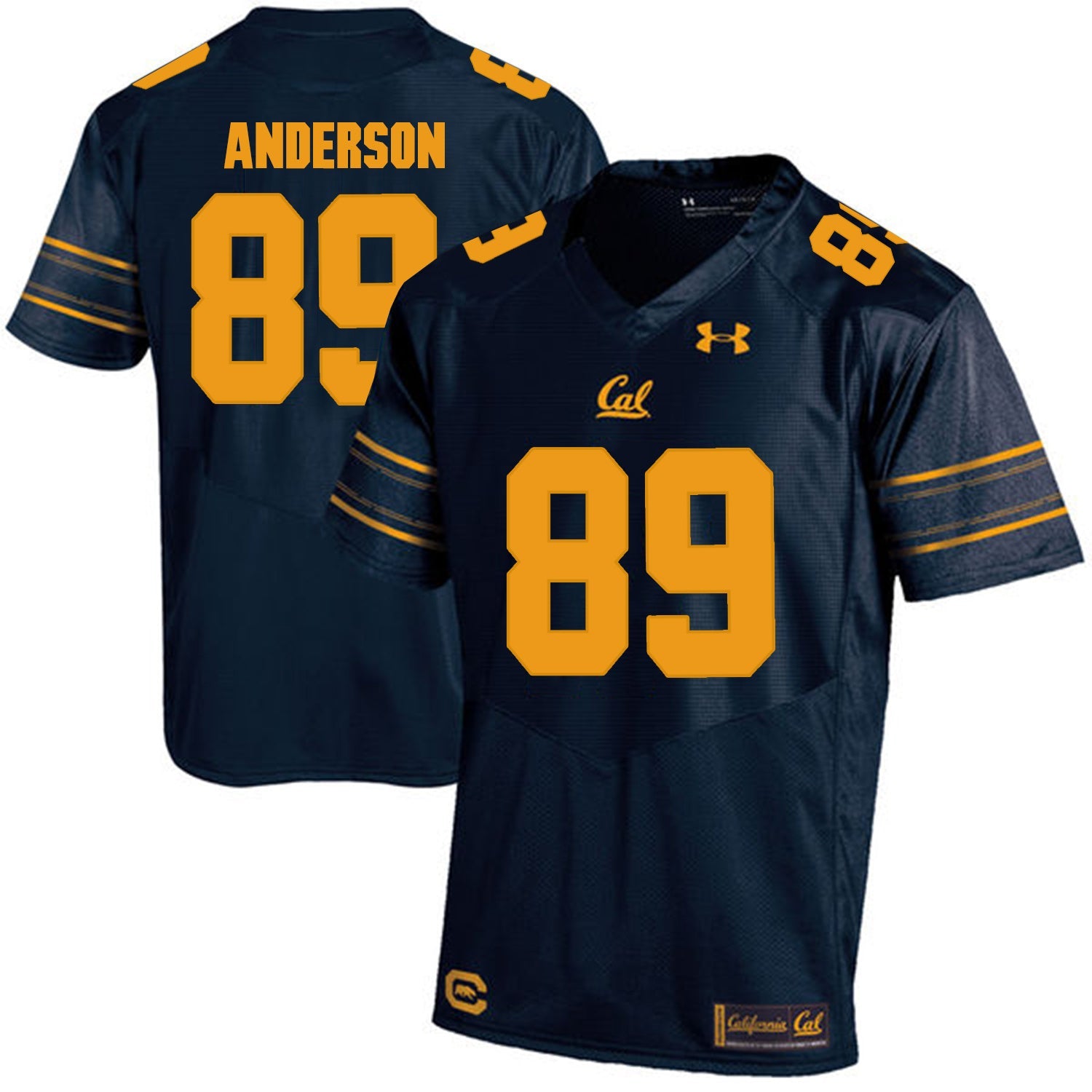 California Golden Bears Stephen Anderson 89 Navy College Football Jersey football jersey product view 1