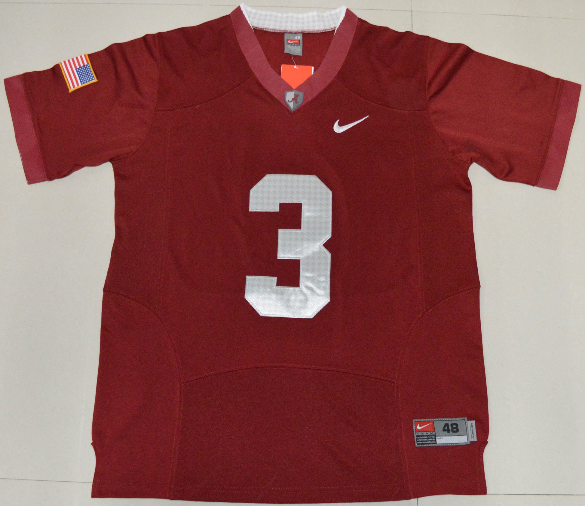 Calvin Ridley 3 Battle Edition 1 College Football Jersey football jersey product view 1