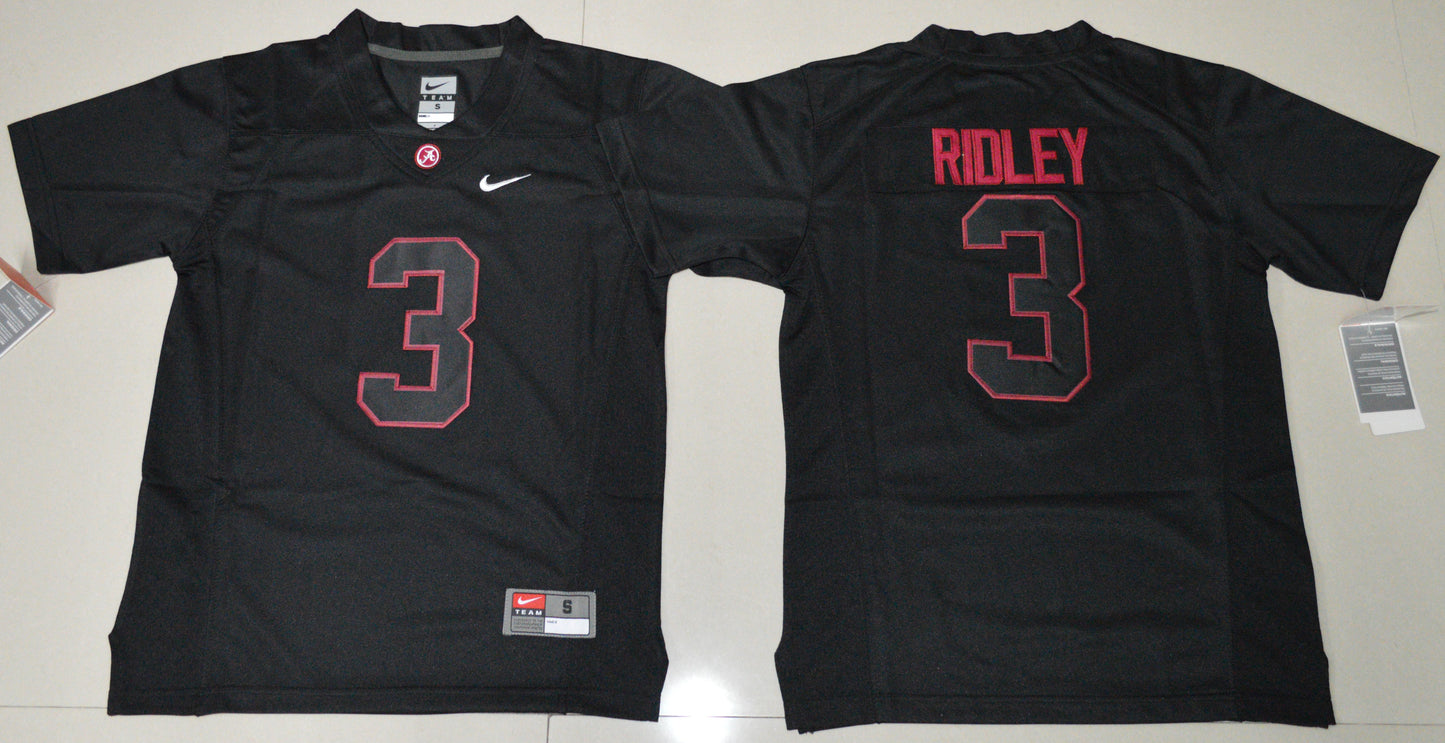 Calvin Ridley 3 Youth Lights Out College Football Jersey football jersey product view 1