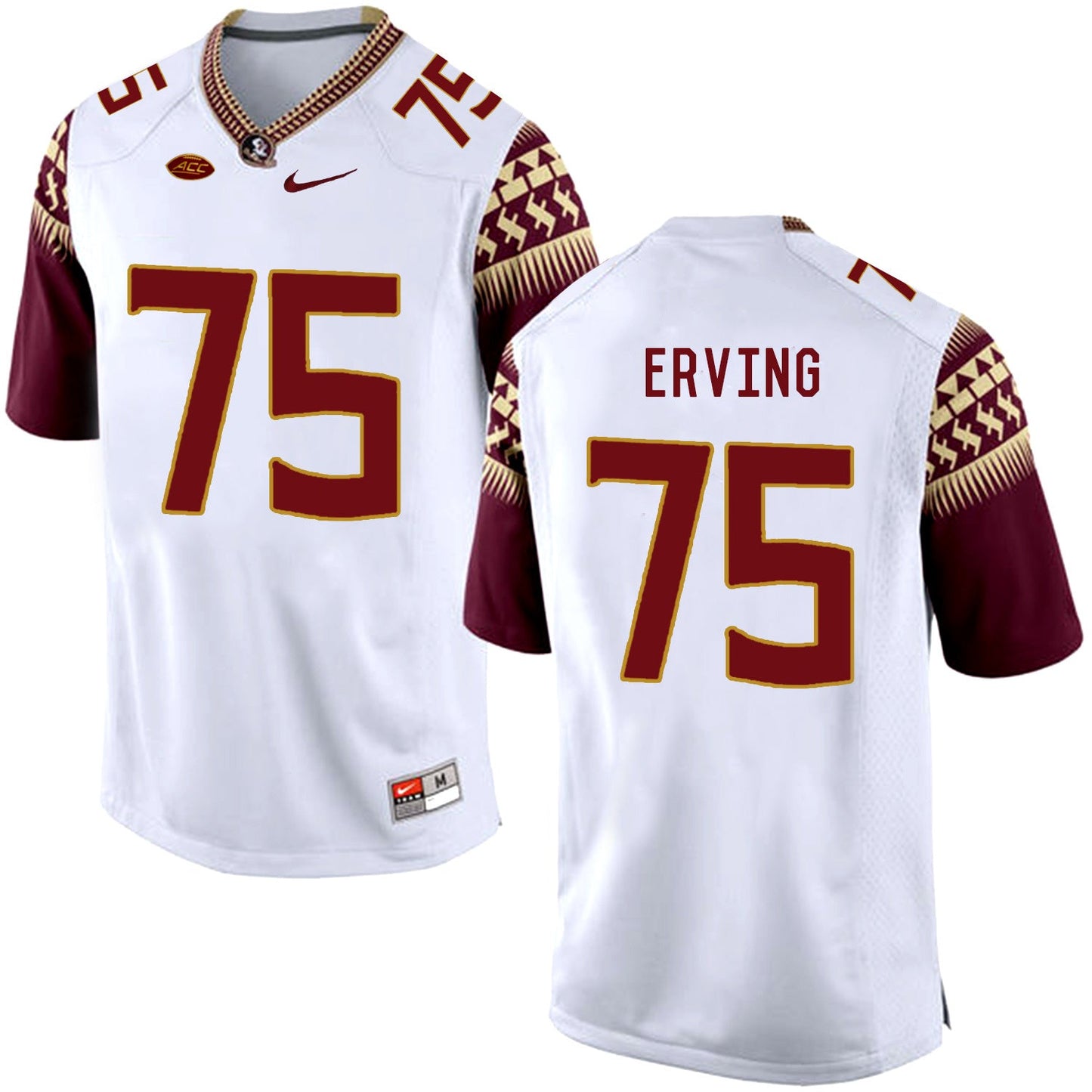 Cameron Erving 75 White College Football Jersey football jersey product view 1