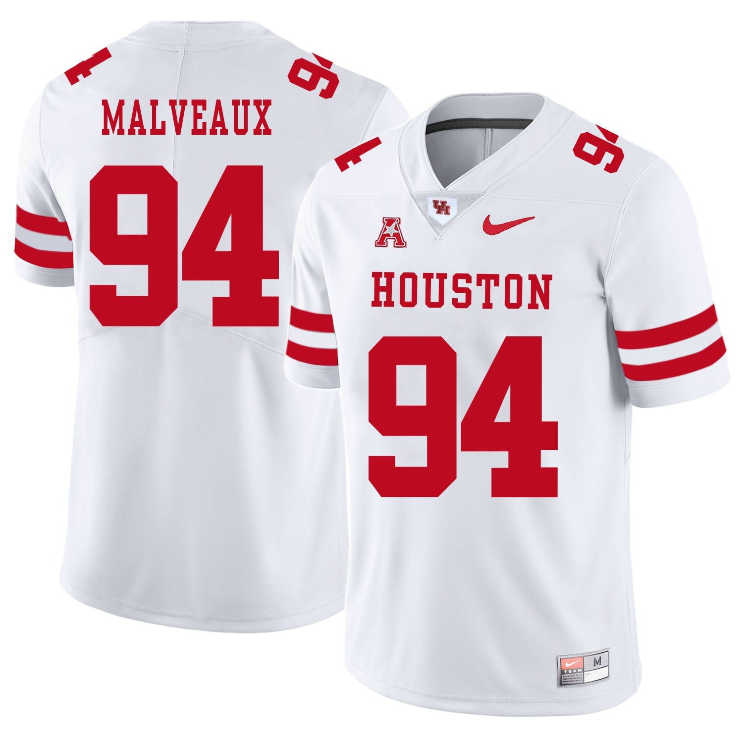 Cameron Malveaux 94 White College Football Jersey football jersey product view 1