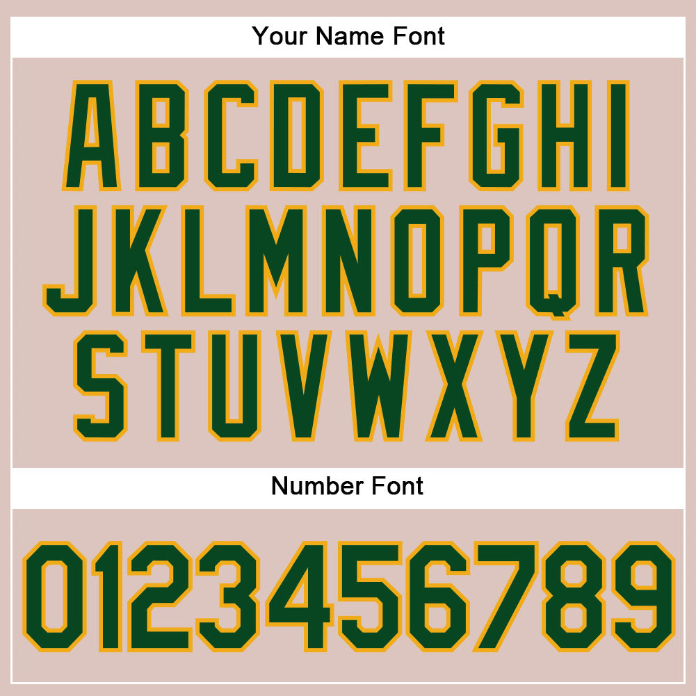 Custom Camo Green-Gold Authentic Salute To Service Baseball Jersey baseball jersey product view 4