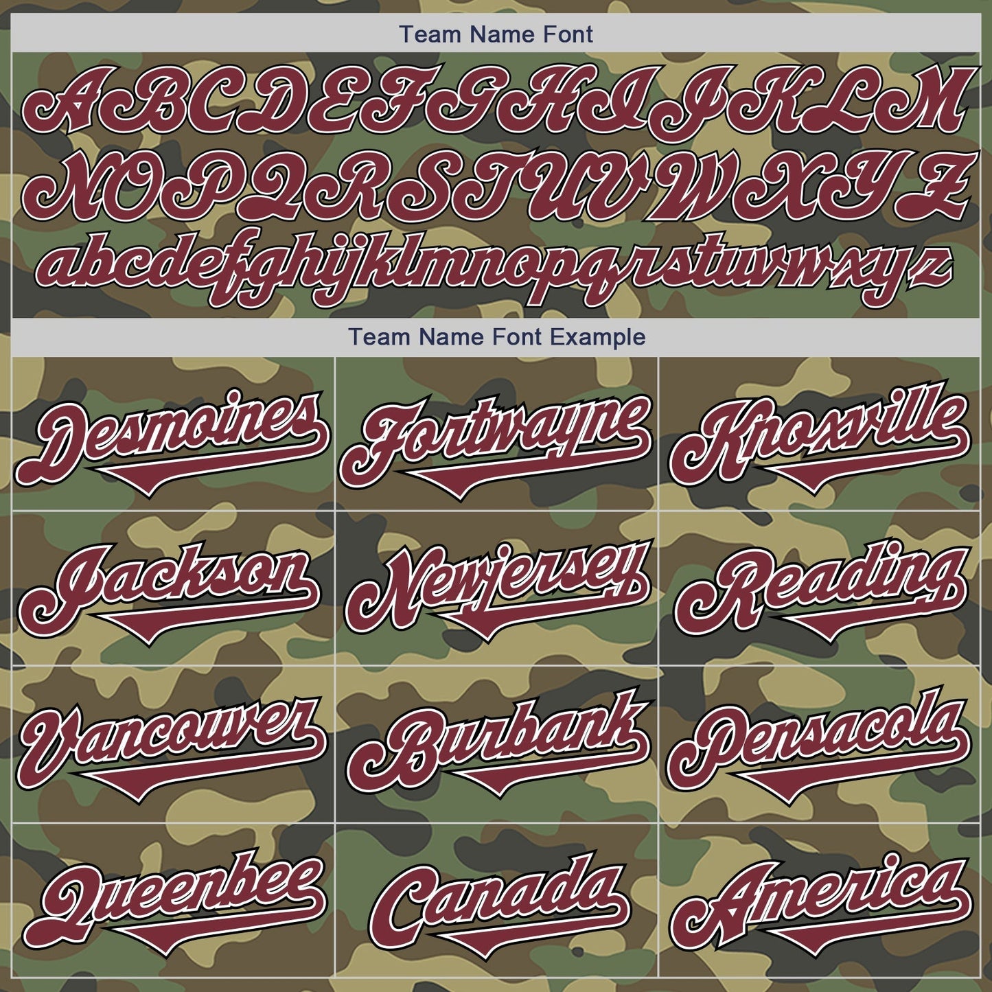 Custom Camo Burgundy-Black Authentic Salute To Service Baseball Jersey baseball jersey product view 4
