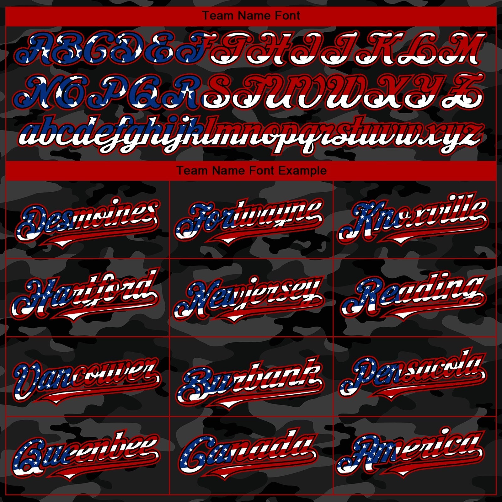 Custom Camo USA Flag Black-Red 3D Authentic Salute To Service Baseball Jersey baseball jersey product view 4
