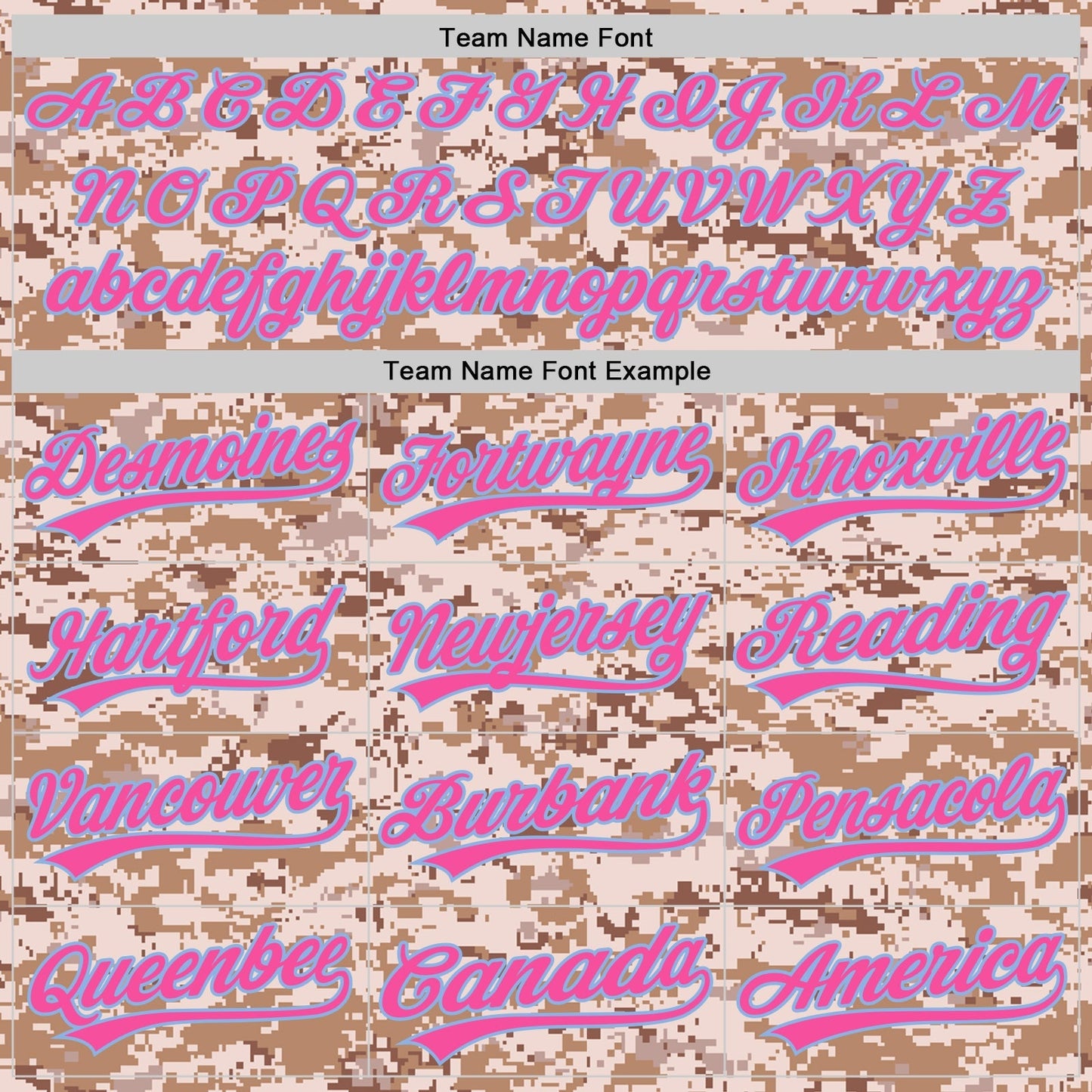 Custom Camo Pink-Light Blue Authentic Salute To Service Baseball Jersey baseball jersey product view 4