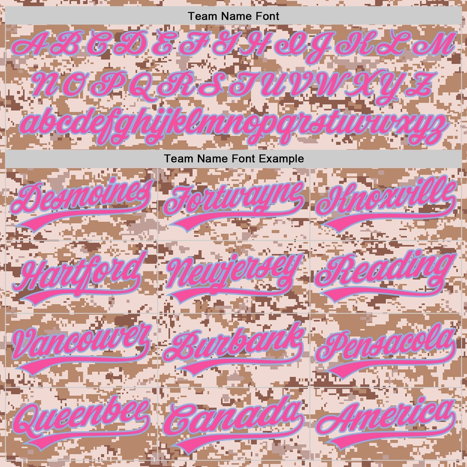 Custom Camo Pink-Light Blue Authentic Salute To Service Baseball Jersey baseball jersey product view 4