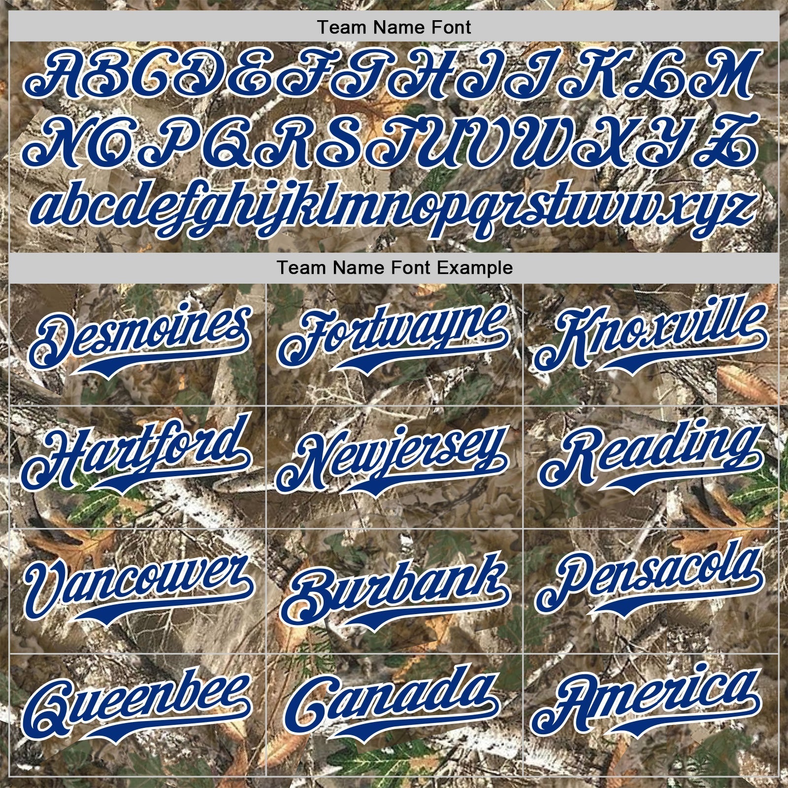 Custom Camo White-Royal Woodland Forest Camouflage Authentic Salute To Service Baseball Jersey baseball jersey product view 4