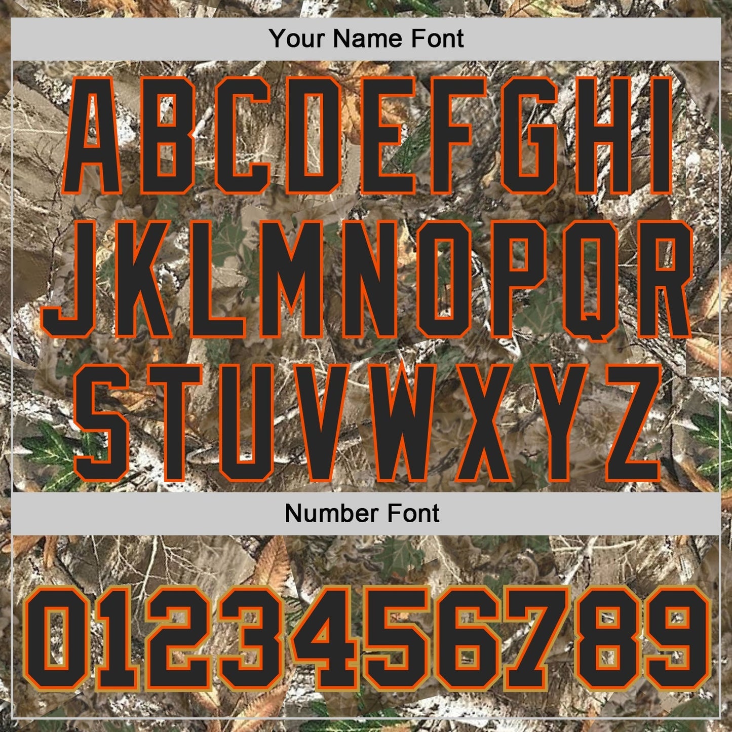 Custom Camo Black Orange-Old Gold Woodland Forest Camouflage Authentic Salute To Service Baseball Jersey baseball jersey product view 5