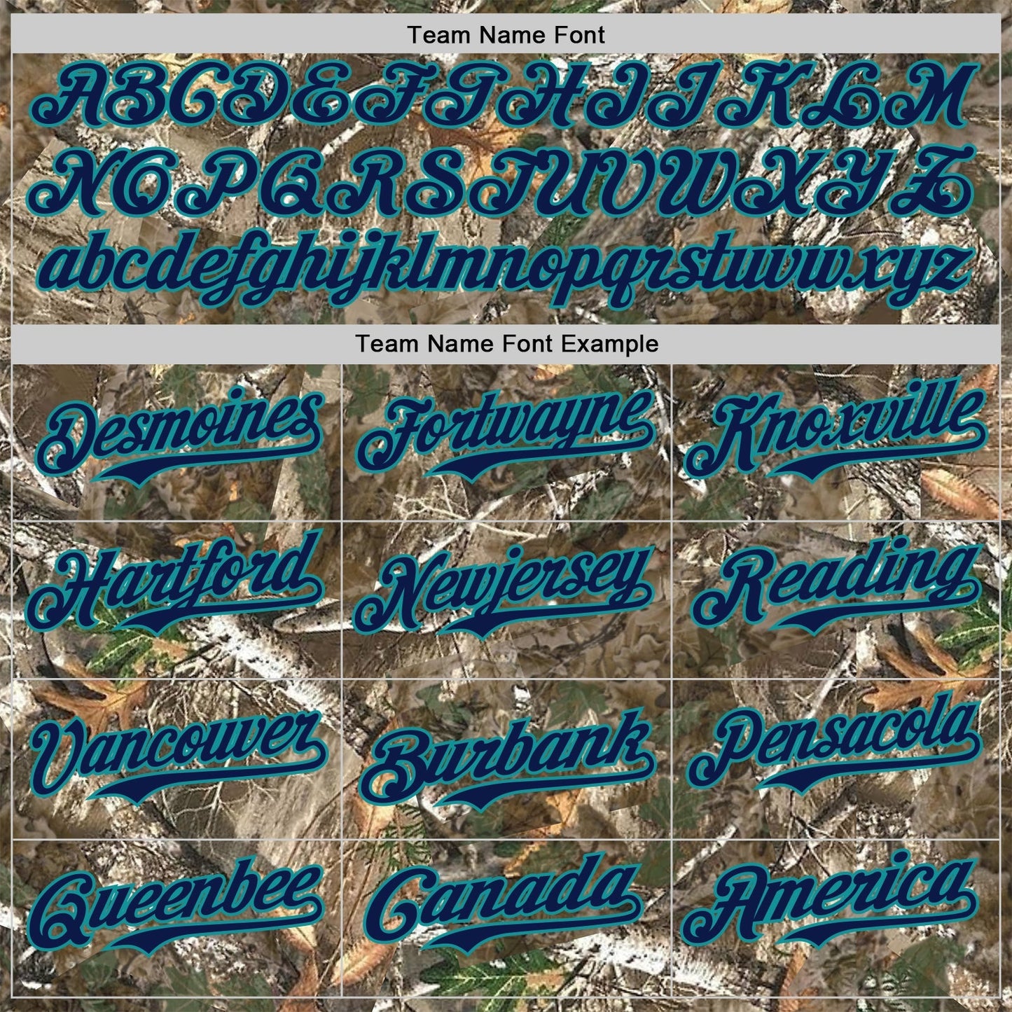 Custom Camo Navy-Teal Woodland Forest Camouflage Authentic Salute To Service Baseball Jersey baseball jersey product view 4