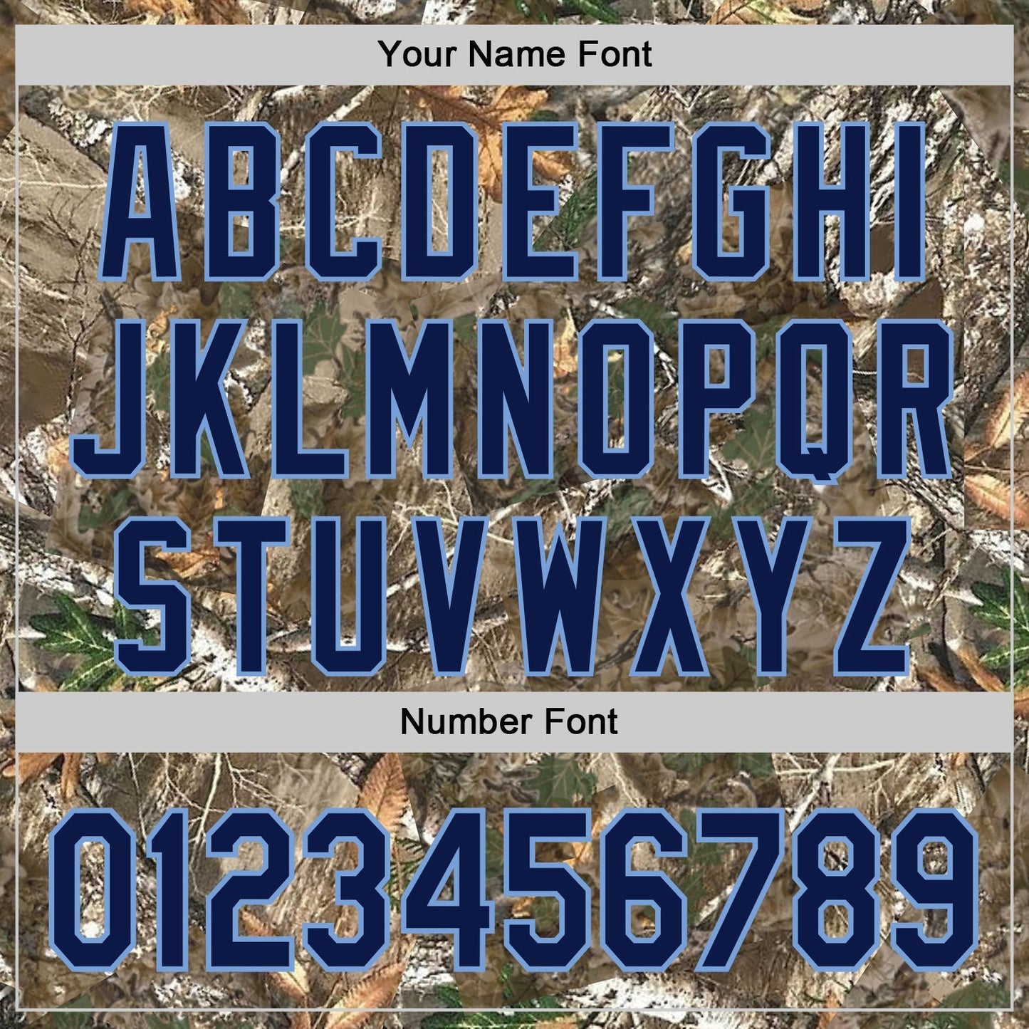 Custom Camo Navy-Powder Blue Woodland Forest Camouflage Authentic Salute To Service Baseball Jersey baseball jersey product view 5