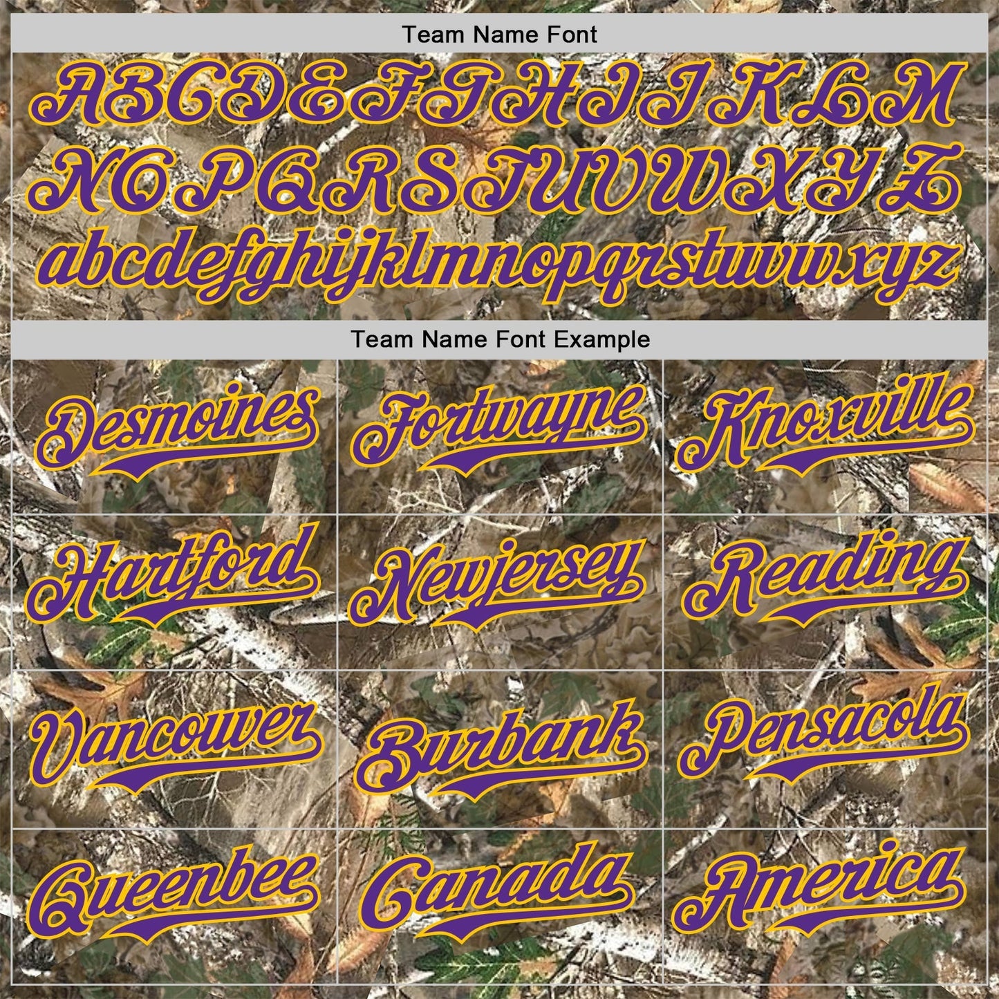 Custom Camo Purple-Yellow Woodland Forest Camouflage Authentic Salute To Service Baseball Jersey baseball jersey product view 4