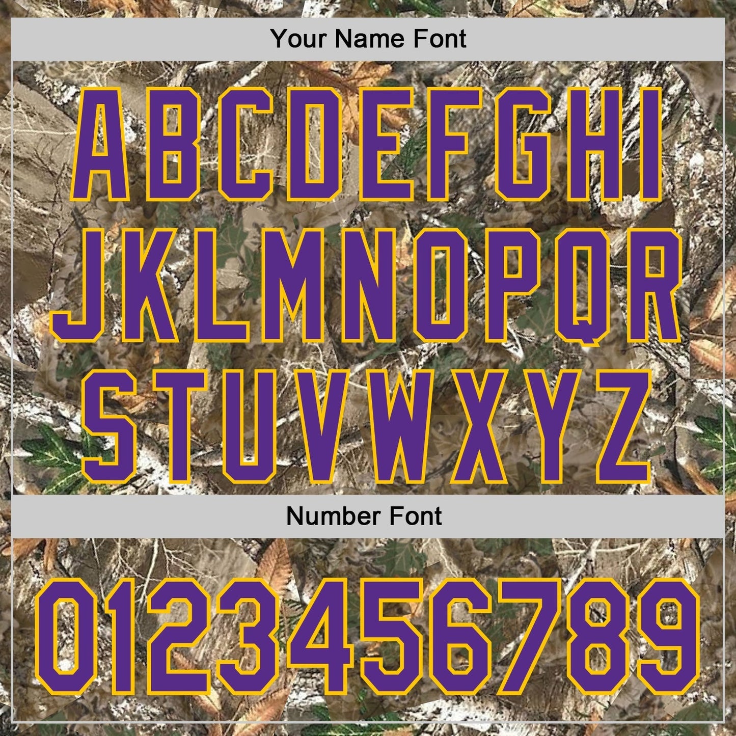 Custom Camo Purple-Yellow Woodland Forest Camouflage Authentic Salute To Service Baseball Jersey baseball jersey product view 5