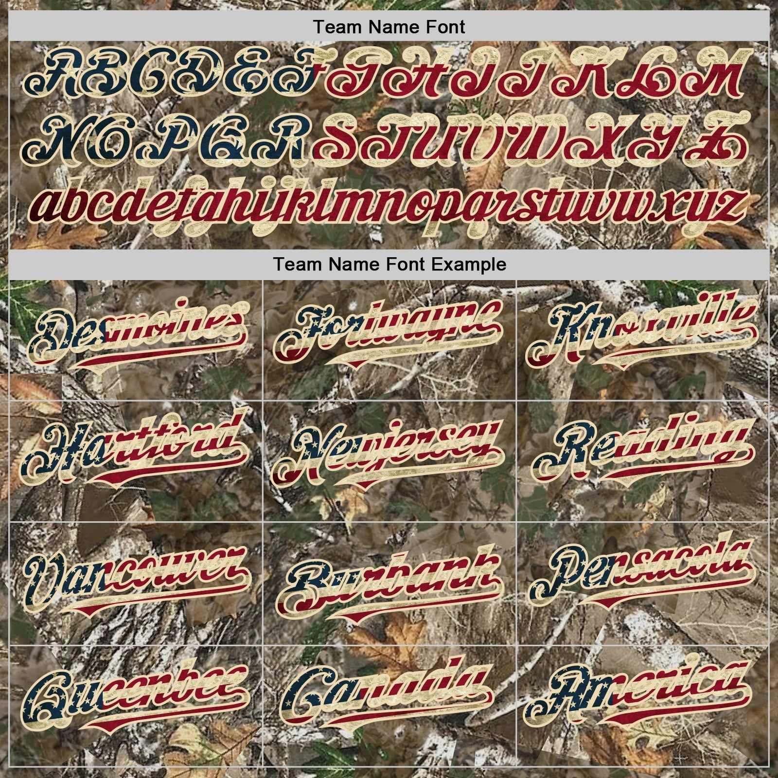 Custom Camo Vintage USA Flag-Cream Woodland Forest Camouflage Authentic Salute To Service Baseball Jersey baseball jersey product view 4