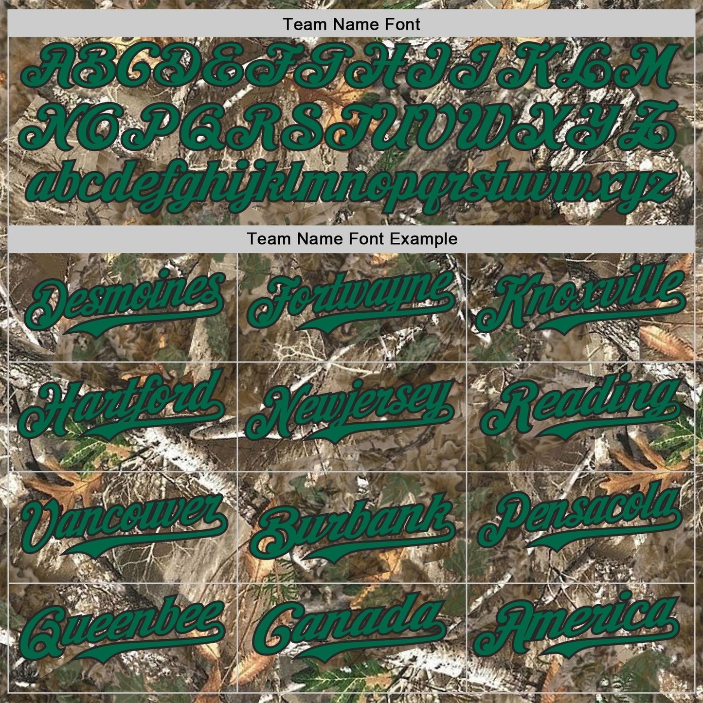 Custom Camo Kelly Green-Black Woodland Forest Camouflage Authentic Salute To Service Baseball Jersey baseball jersey product view 4
