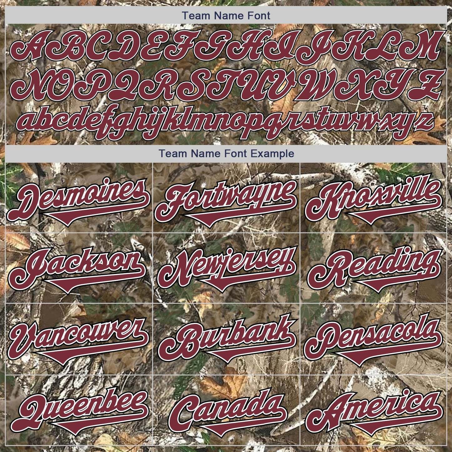 Custom Camo Burgundy White-Black Woodland Forest Camouflage Authentic Salute To Service Baseball Jersey baseball jersey product view 4