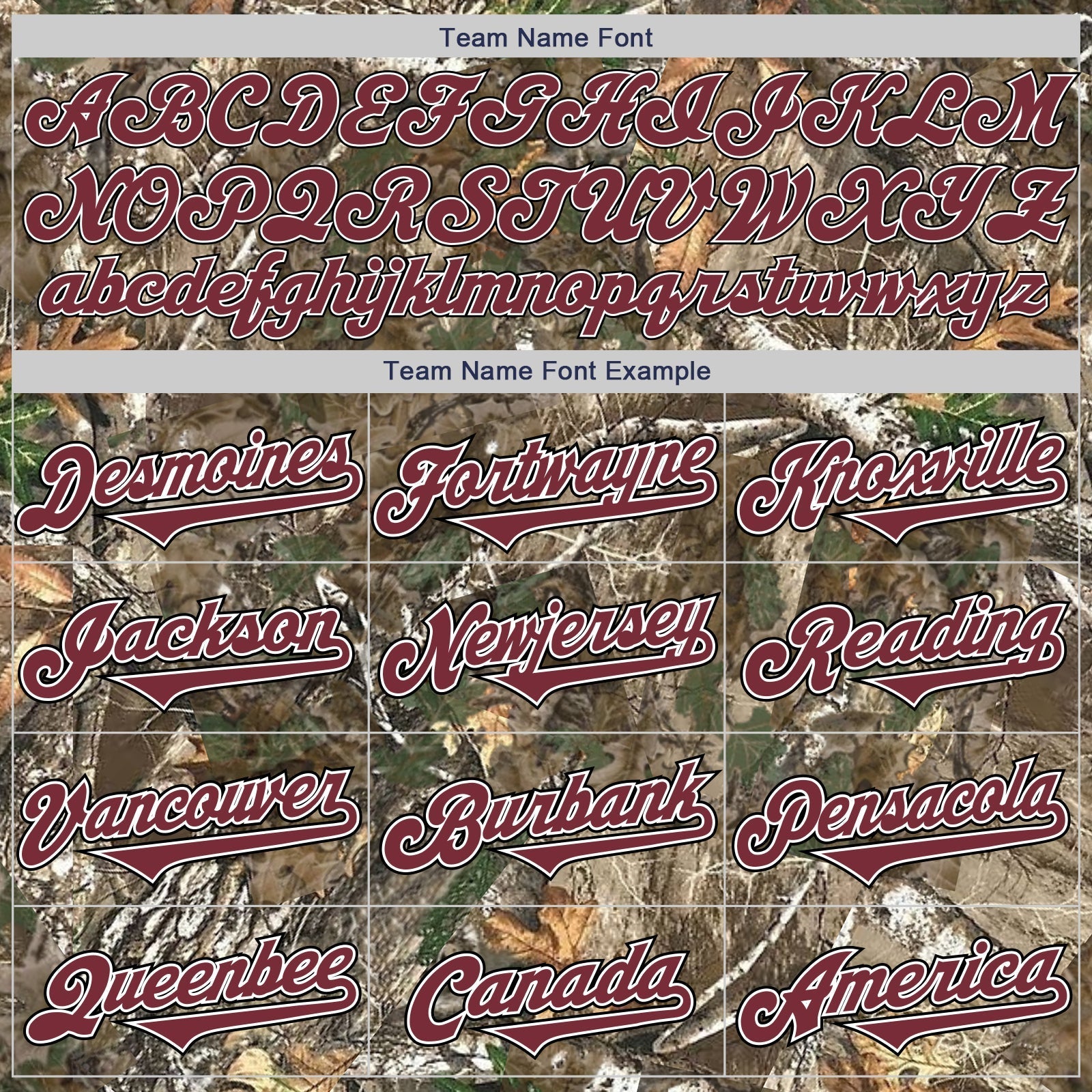 Custom Camo Burgundy White-Black Woodland Forest Camouflage Authentic Salute To Service Baseball Jersey baseball jersey product view 4