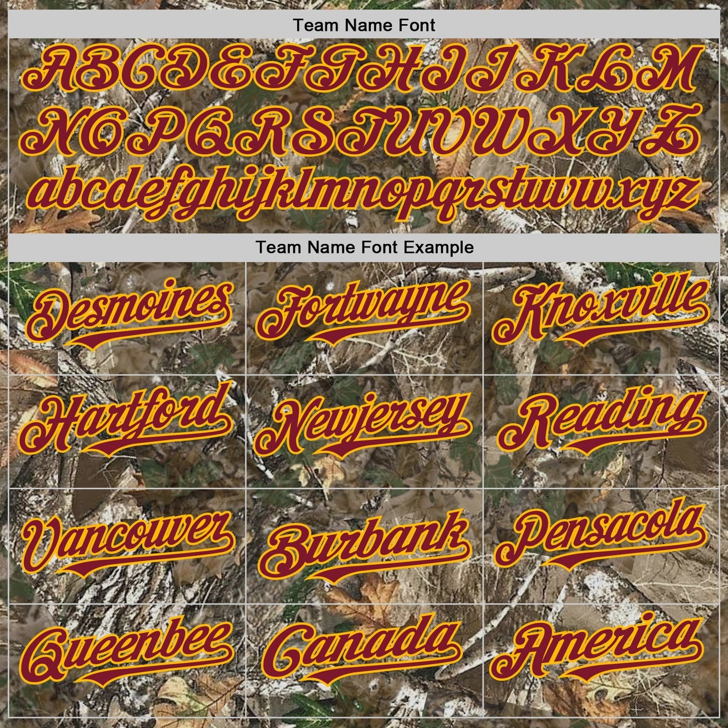 Custom Camo Crimson-Gold Woodland Forest Camouflage Authentic Salute To Service Baseball Jersey baseball jersey product view 4