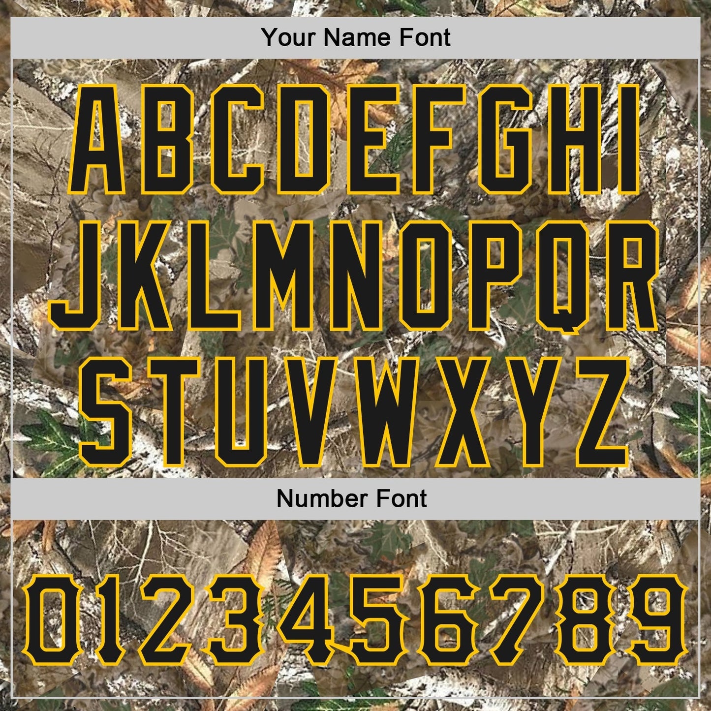 Custom Camo Black-Yellow Woodland Forest Camouflage Authentic Salute To Service Baseball Jersey baseball jersey product view 5
