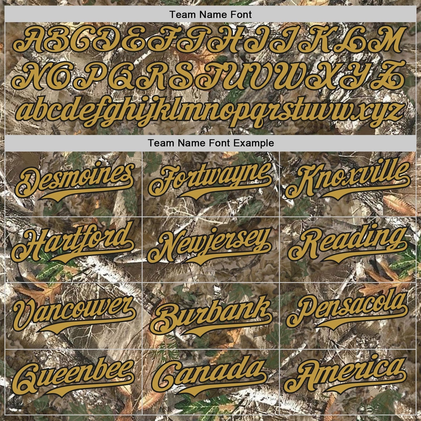 Custom Camo Old Gold-Black Woodland Forest Camouflage Authentic Salute To Service Baseball Jersey baseball jersey product view 4