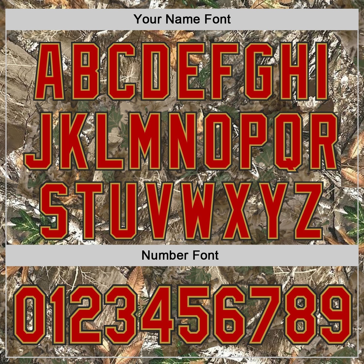 Custom Camo Red Old Gold-Black Woodland Forest Camouflage Authentic Salute To Service Baseball Jersey baseball jersey product view 5