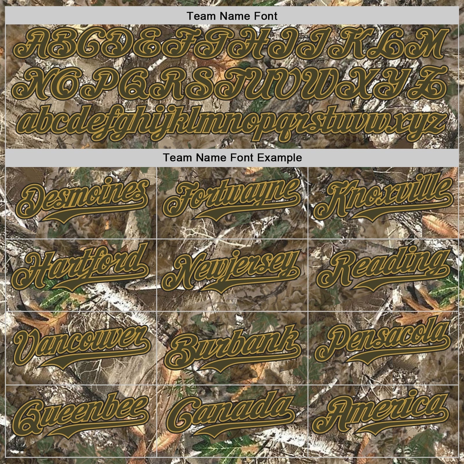 Custom Camo Olive Old Gold-Black Woodland Forest Camouflage Authentic Salute To Service Baseball Jersey baseball jersey product view 4