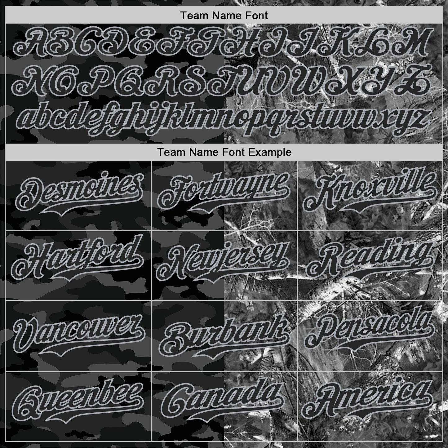 Custom Camo Black-Gray Woodland Forest Split Dark Camouflage Authentic Salute To Service Baseball Jersey baseball jersey product view 4