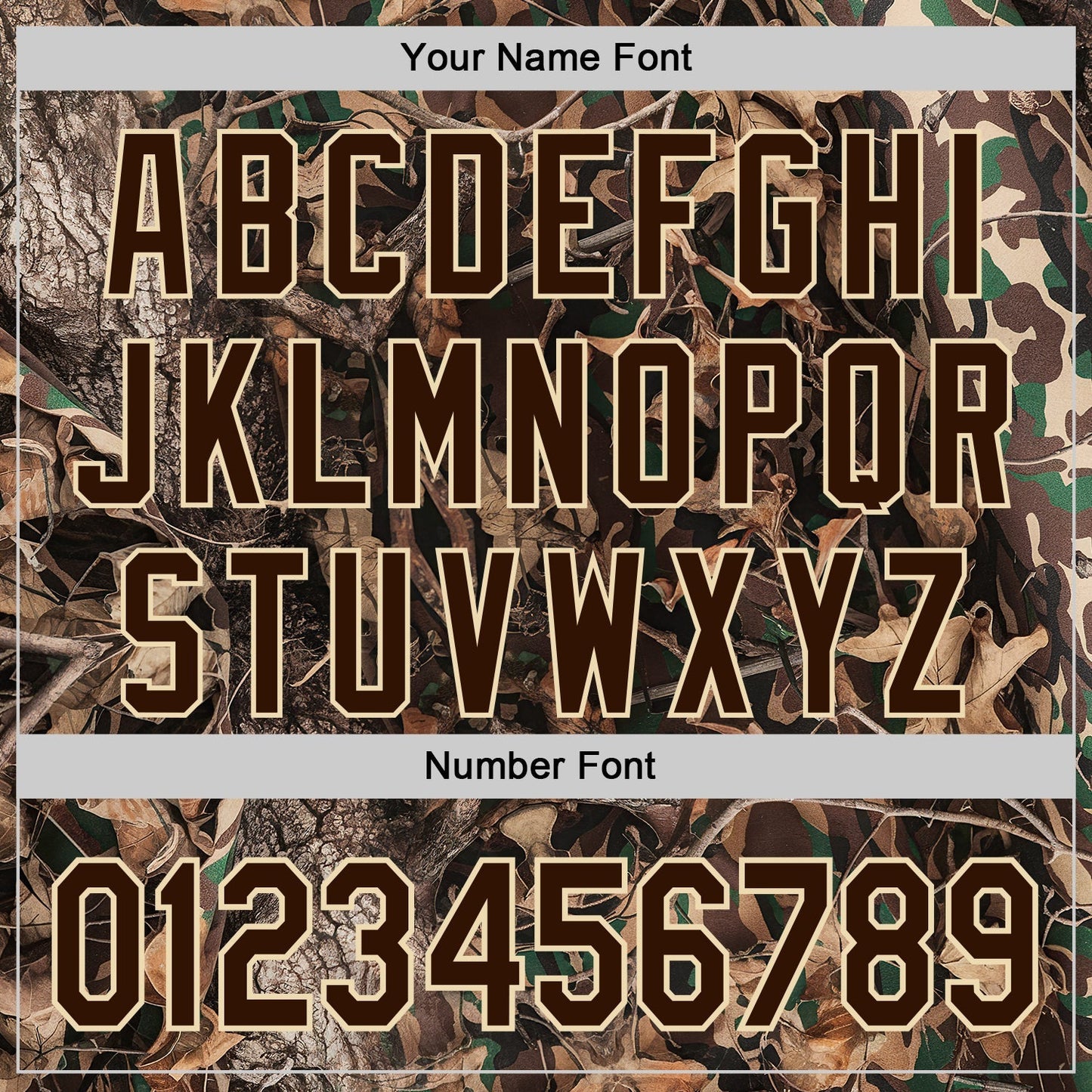 Custom Camo Brown-Cream Woodland Forest Camouflage Authentic Salute To Service Baseball Jersey baseball jersey product view 5