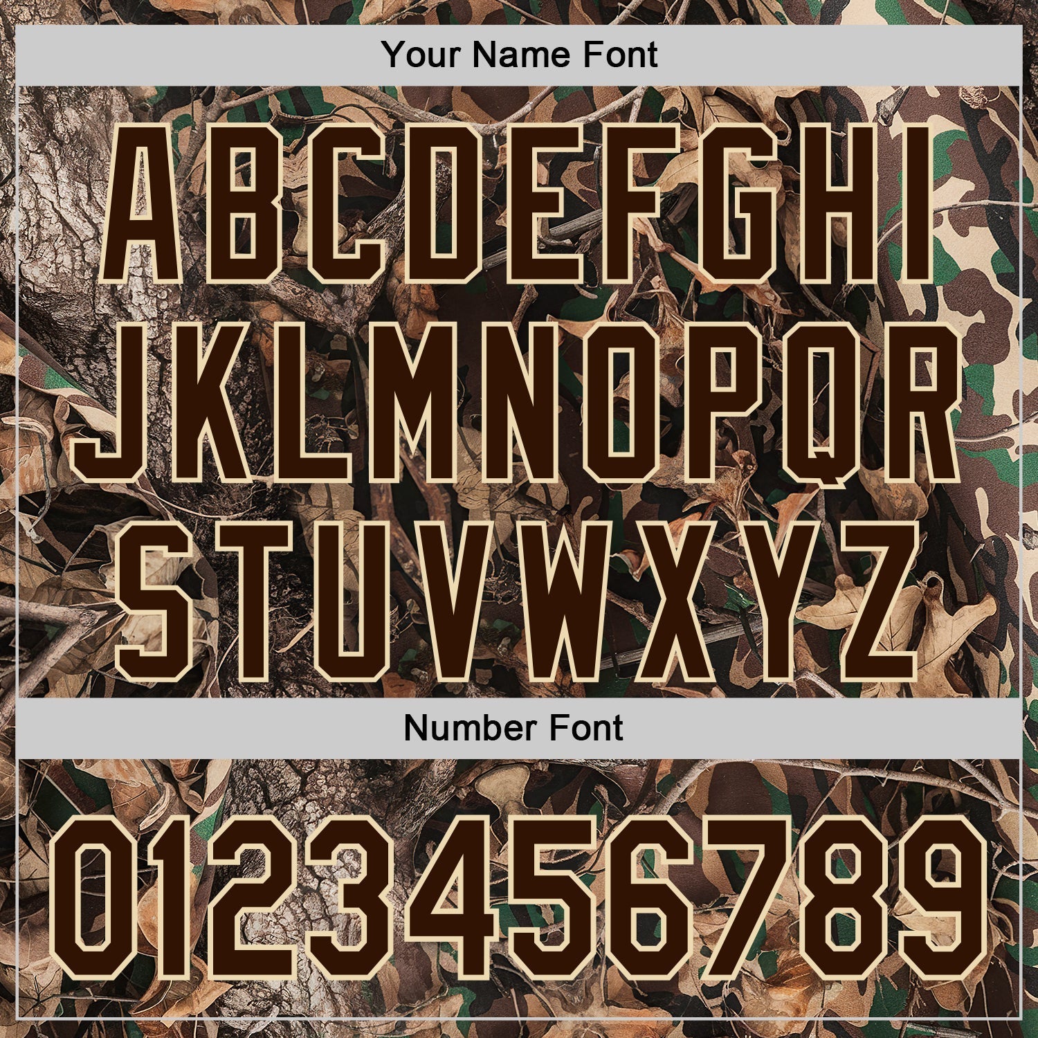 Custom Camo Brown-Cream Woodland Forest Camouflage Authentic Salute To Service Baseball Jersey baseball jersey product view 5