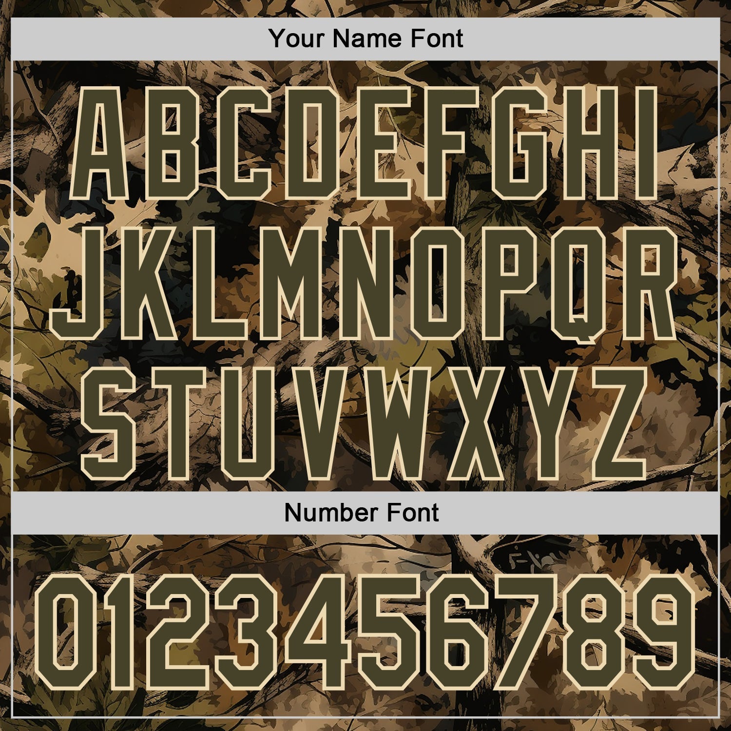 Custom Camo Olive-Cream Woodland Forest Tactical Camouflage Outdoor Leaf Authentic Baseball Jersey baseball jersey product view 5
