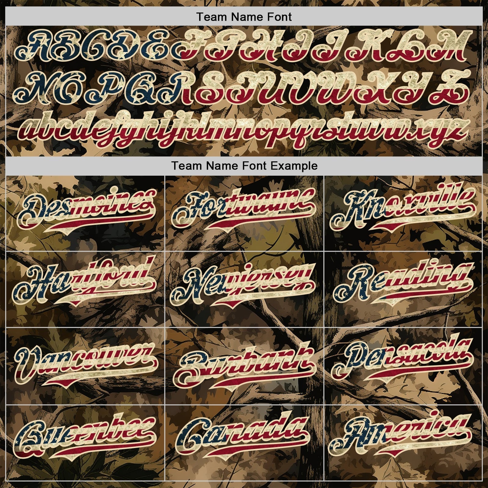 Custom Camo Vintage USA Flag Cream-Black Woodland Forest Tactical Camouflage Outdoor Leaf Authentic Baseball Jersey baseball jersey product view 4