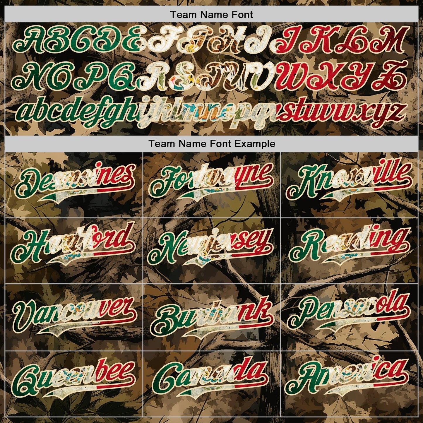 Custom Camo Vintage Mexican Flag Cream-Red Woodland Forest Tactical Camouflage Outdoor Leaf Authentic Baseball Jersey baseball jersey product view 4