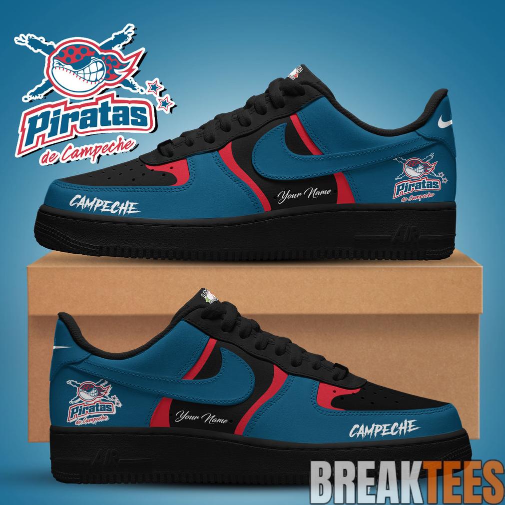 Campeche Piratas Custom Air Force 1 Shoes Unisex T-shirt, Sweatshirt, Hoodie, Long Sleeve Tee - T-Shirt, Sweatshirt, Hoodie