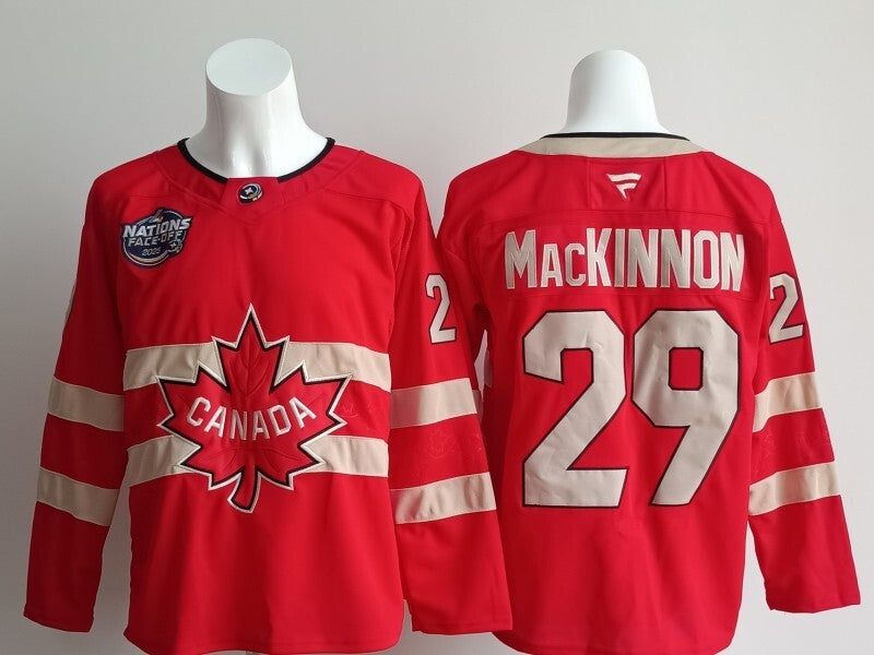 Canada Hockey #29 Nathan MacKinnon Canada 2026 Winter Olympics Edition Style 2 Hockey Jersey hockey jersey product view 1