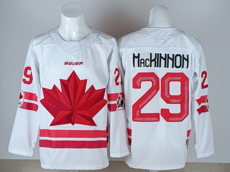 Canada Hockey #29 Nathan MacKinnon Canada 2026 Winter Olympics Edition Style 3 Hockey Jersey hockey jersey product view 1