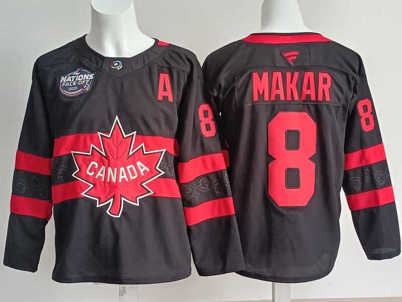 Canada #8 Cale Makar Canada Style 1 Hockey Jersey hockey jersey product view 1