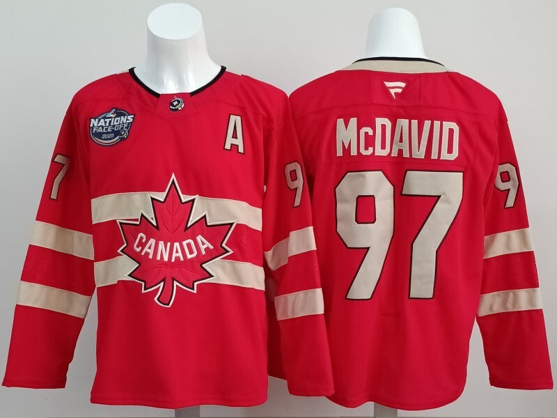 Canada #97 Connor McDavid Canada (3)_[1] Style 1 Hockey Jersey hockey jersey product view 1