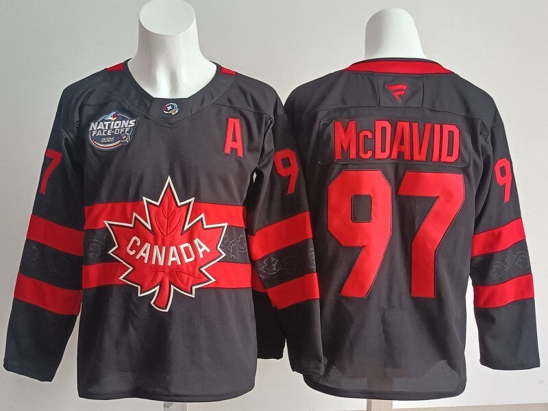 Canada #97 Connor McDavid Canada (4)_[1] Style 1 Hockey Jersey hockey jersey product view 1