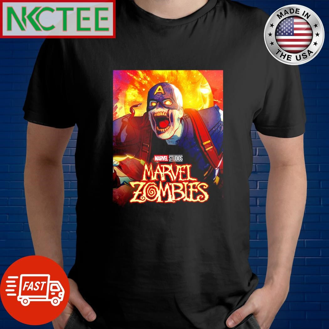 Captain America zombie shirt Unisex T-shirt, Sweatshirt, Hoodie, Long Sleeve Tee - T-Shirt, Sweatshirt, Hoodie