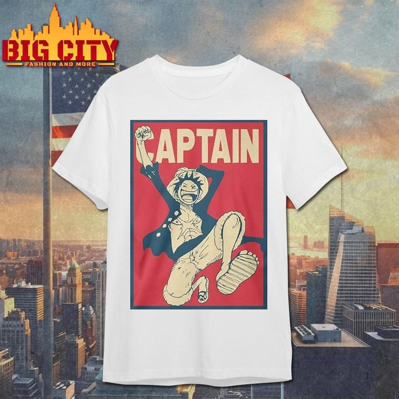 Captain Monkey D Luffy Anime shirt Unisex T-shirt, Sweatshirt, Hoodie, Long Sleeve Tee - T-Shirt, Sweatshirt, Hoodie