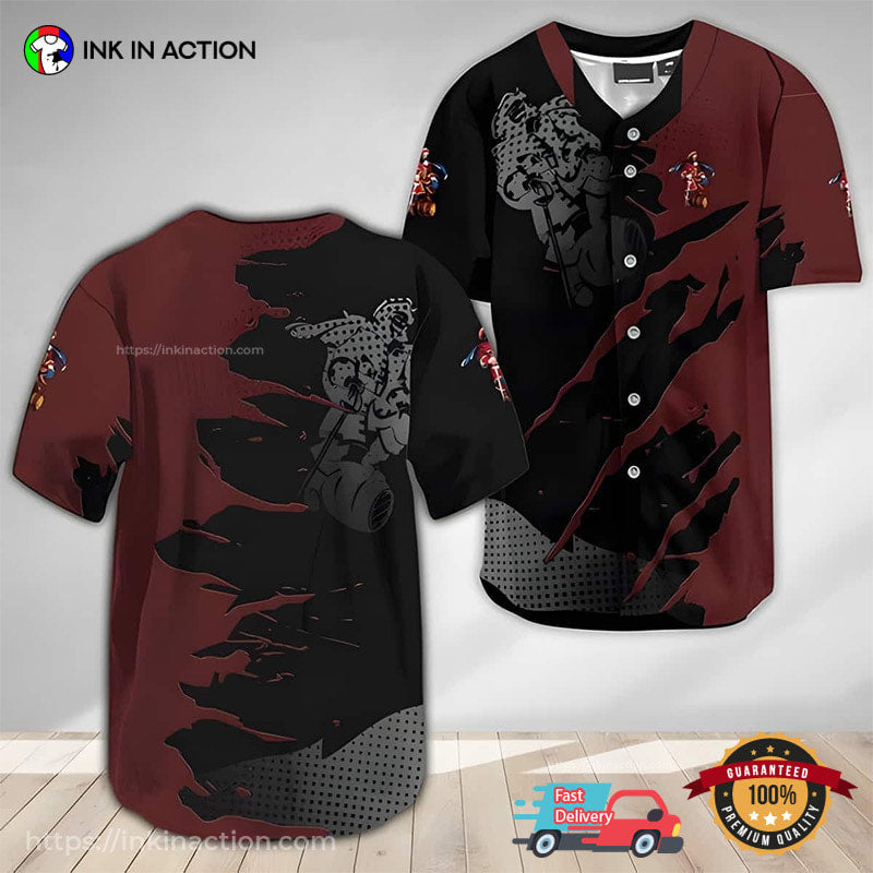 Captain Morgan Rum Metal Crack Baseball Jersey baseball jersey product view 1