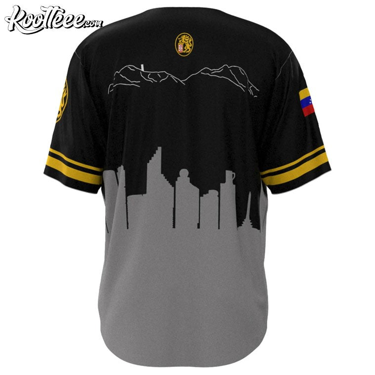 Caracas Lions Venezuela Baseball Jersey baseball jersey product view 2