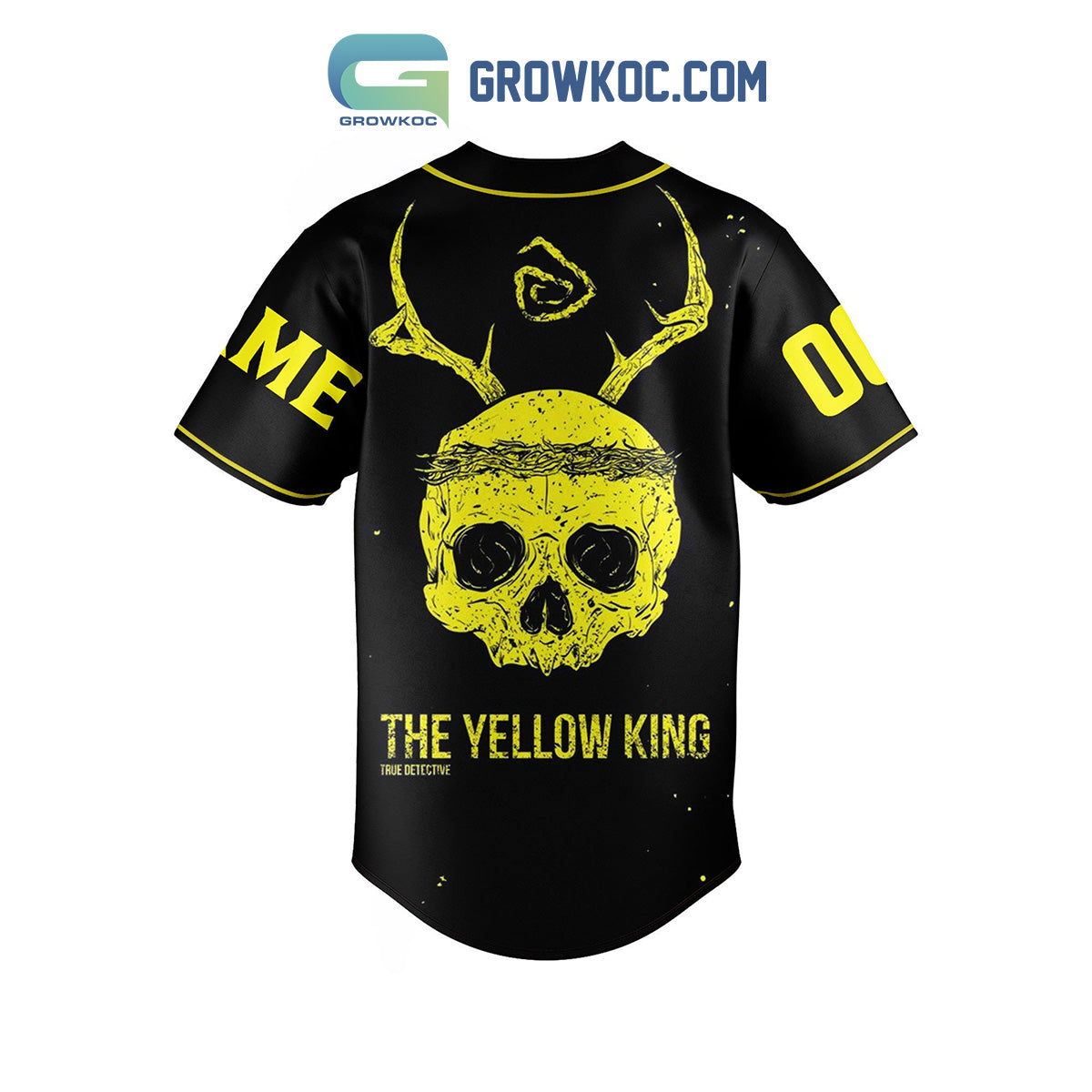 Carcosa Yellow King Personalized Baseball Jersey baseball jersey product view 3