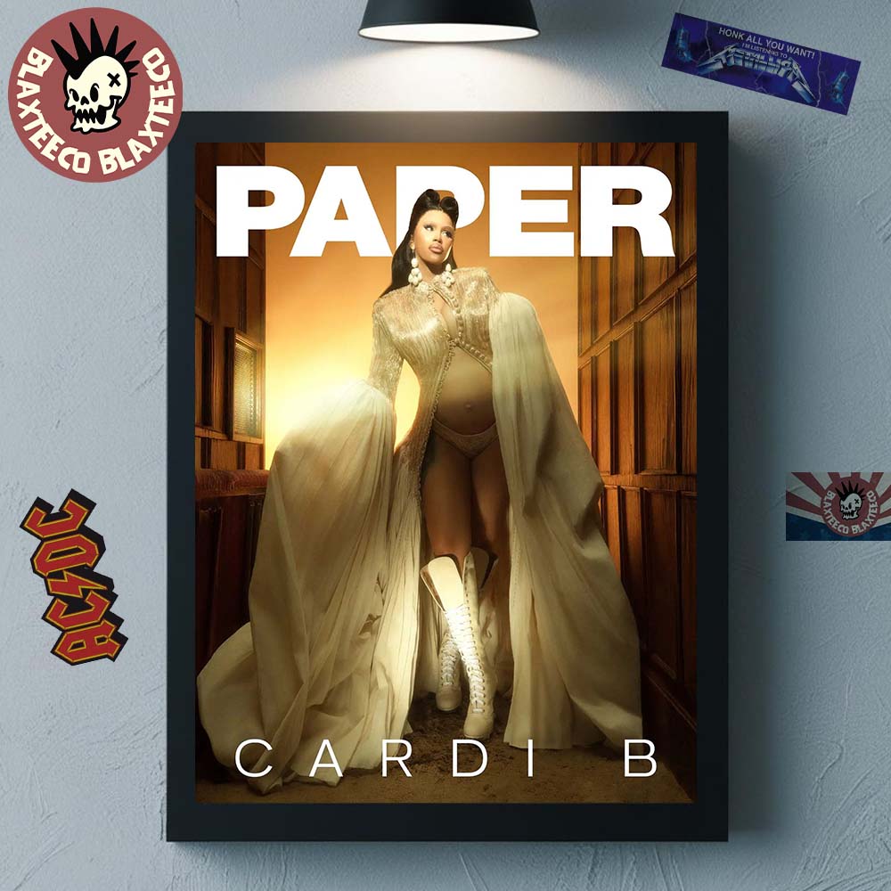 Cardi B Graces The Cover Of Paper Magazine Home Decor Poster Canvas Unisex T-shirt, Sweatshirt, Hoodie, Long Sleeve Tee - T-Shirt, Sweatshirt, Hoodie