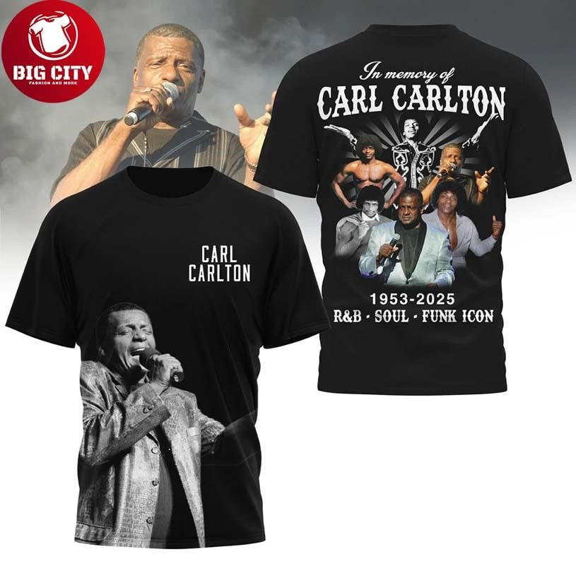 Carl Carlton Soul Funk Memorial 2025 Two Sided Shirt Unisex T-shirt, Sweatshirt, Hoodie, Long Sleeve Tee - T-Shirt, Sweatshirt, Hoodie